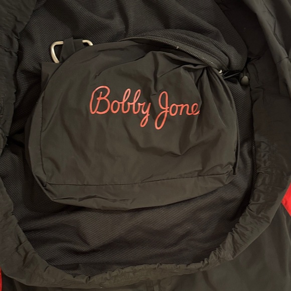 Bobby Jones Black and Red Windbreaker Jacket Sz: XL - Picture 10 of 13